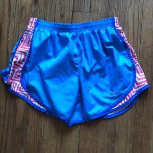 Blue and Pink Zig-Zag Nike Shorts